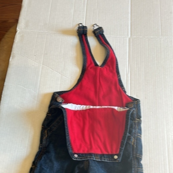 Oshkosh B’gosh-18 months-darker wash blue-carpenter,lined, bib overalls. - Picture 5 of 12